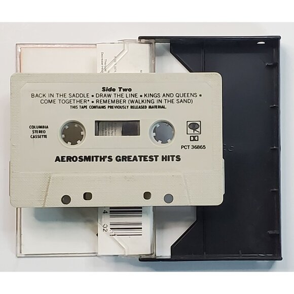 Aerosmith Greatest Hits Cassette Tape 1978 Columbia Records Audio Music Album - Picture 3 of 8